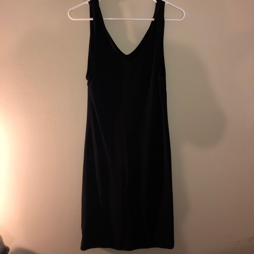 Black knee length dress